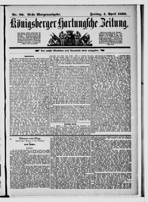 Königsberger Hartungsche Zeitung vom 04.04.1890