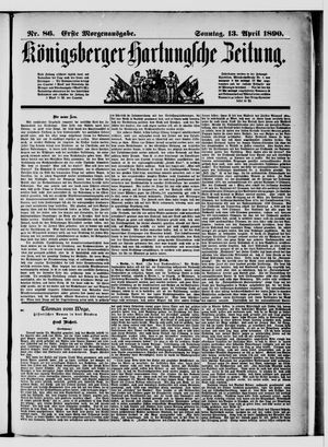 Königsberger Hartungsche Zeitung vom 13.04.1890