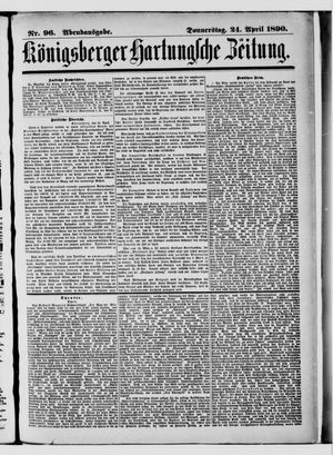 Königsberger Hartungsche Zeitung vom 24.04.1890