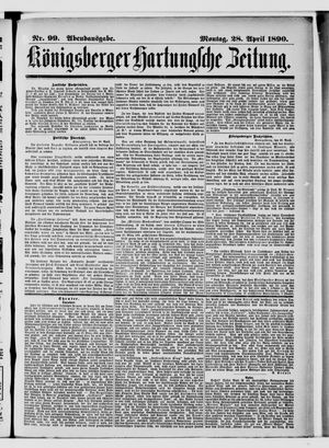 Königsberger Hartungsche Zeitung on Apr 28, 1890