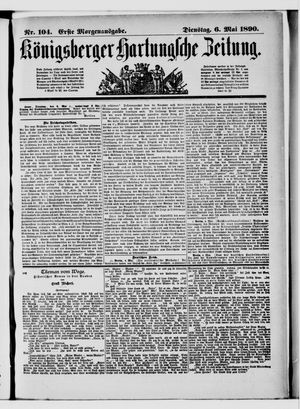 Königsberger Hartungsche Zeitung vom 06.05.1890