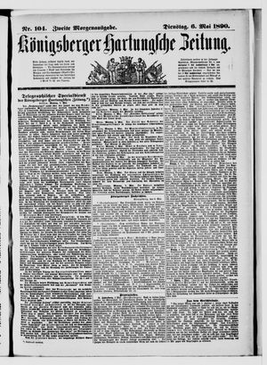 Königsberger Hartungsche Zeitung on May 6, 1890