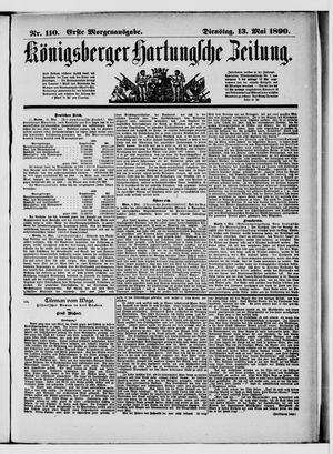 Königsberger Hartungsche Zeitung on May 13, 1890