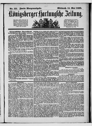 Königsberger Hartungsche Zeitung on May 14, 1890