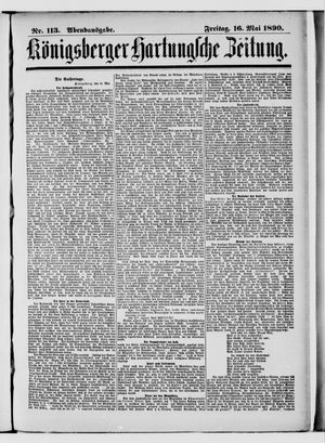 Königsberger Hartungsche Zeitung vom 16.05.1890