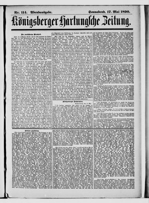 Königsberger Hartungsche Zeitung on May 17, 1890