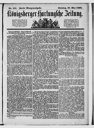Königsberger Hartungsche Zeitung on May 18, 1890