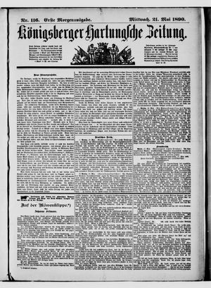 Königsberger Hartungsche Zeitung on May 21, 1890
