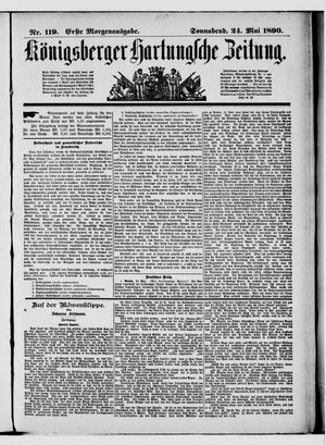 Königsberger Hartungsche Zeitung on May 24, 1890