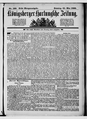 Königsberger Hartungsche Zeitung on May 25, 1890