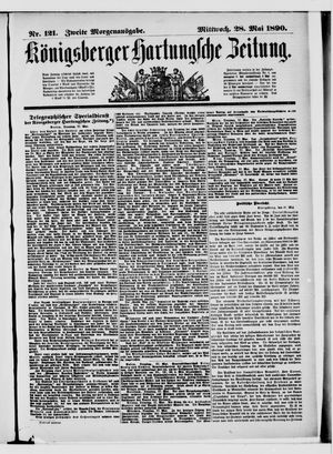 Königsberger Hartungsche Zeitung on May 28, 1890