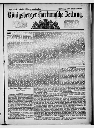 Königsberger Hartungsche Zeitung vom 30.05.1890