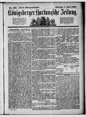 Königsberger Hartungsche Zeitung vom 01.06.1890