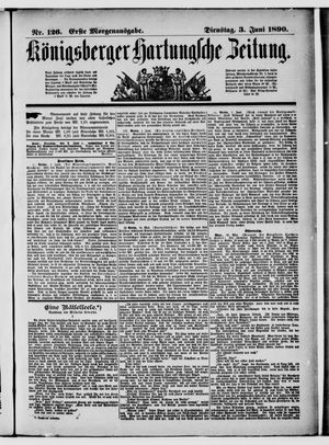 Königsberger Hartungsche Zeitung vom 03.06.1890