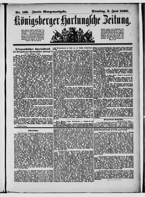 Königsberger Hartungsche Zeitung vom 03.06.1890