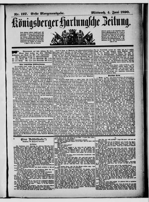 Königsberger Hartungsche Zeitung on Jun 4, 1890