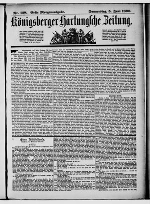 Königsberger Hartungsche Zeitung vom 05.06.1890