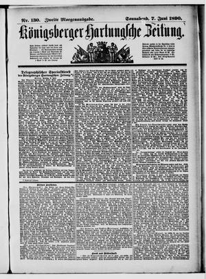 Königsberger Hartungsche Zeitung vom 07.06.1890