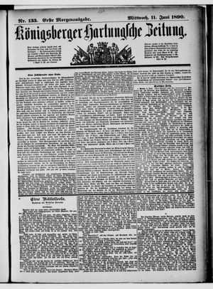 Königsberger Hartungsche Zeitung vom 11.06.1890