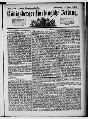 Königsberger Hartungsche Zeitung on Jun 11, 1890