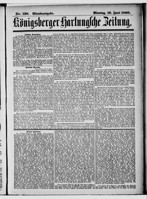 Königsberger Hartungsche Zeitung vom 16.06.1890
