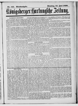 Königsberger Hartungsche Zeitung on Jun 24, 1890