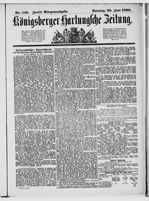 Königsberger Hartungsche Zeitung vom 29.06.1890