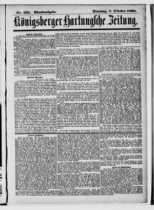 Königsberger Hartungsche Zeitung vom 07.10.1890