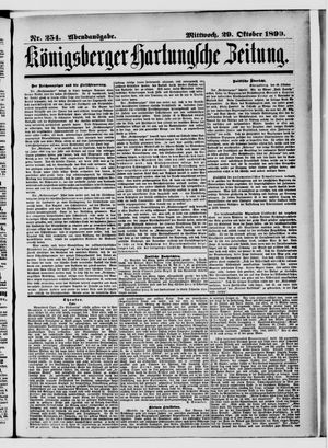 Königsberger Hartungsche Zeitung on Oct 29, 1890