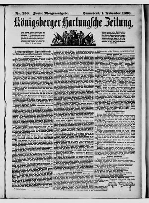Königsberger Hartungsche Zeitung vom 01.11.1890