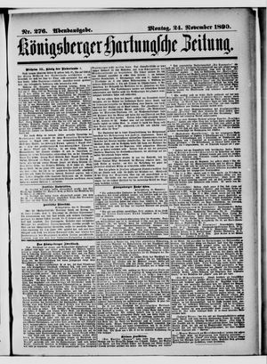 Königsberger Hartungsche Zeitung vom 24.11.1890