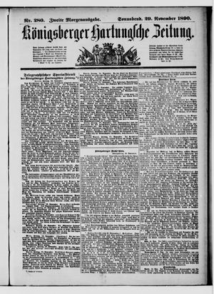 Königsberger Hartungsche Zeitung vom 29.11.1890