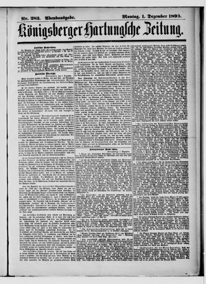 Königsberger Hartungsche Zeitung on Dec 1, 1890