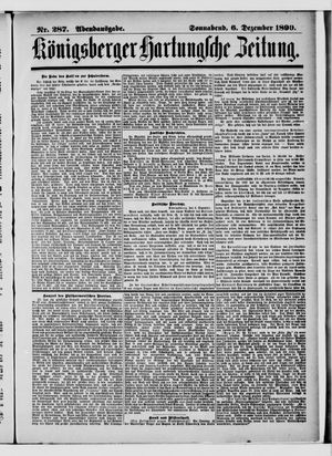 Königsberger Hartungsche Zeitung vom 06.12.1890