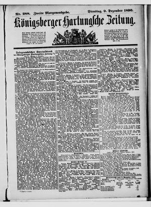 Königsberger Hartungsche Zeitung vom 09.12.1890