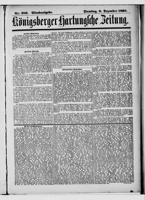 Königsberger Hartungsche Zeitung vom 09.12.1890
