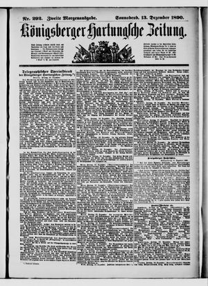 Königsberger Hartungsche Zeitung vom 13.12.1890