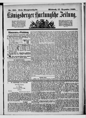 Königsberger Hartungsche Zeitung vom 17.12.1890