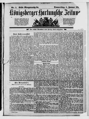 Königsberger Hartungsche Zeitung vom 01.01.1891