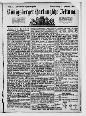 Königsberger Hartungsche Zeitung on Jan 1, 1891