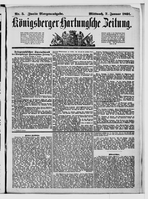 Königsberger Hartungsche Zeitung vom 07.01.1891