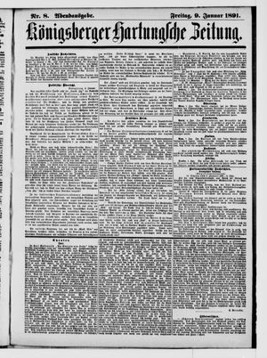 Königsberger Hartungsche Zeitung vom 09.01.1891