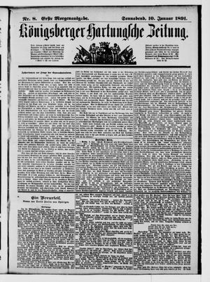 Königsberger Hartungsche Zeitung vom 10.01.1891