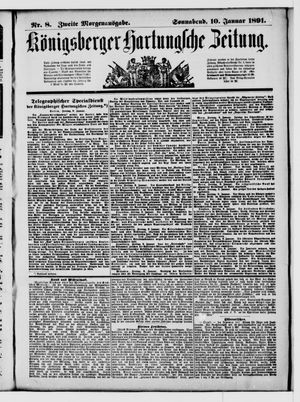 Königsberger Hartungsche Zeitung on Jan 10, 1891