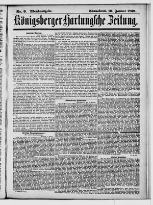 Königsberger Hartungsche Zeitung vom 10.01.1891