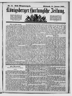 Königsberger Hartungsche Zeitung on Jan 14, 1891