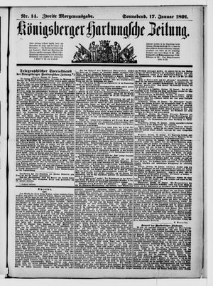Königsberger Hartungsche Zeitung on Jan 17, 1891