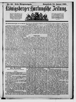 Königsberger Hartungsche Zeitung vom 24.01.1891