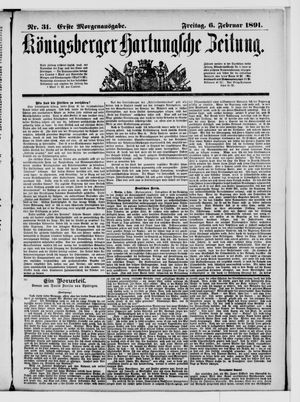Königsberger Hartungsche Zeitung on Feb 6, 1891