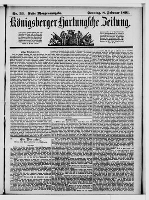 Königsberger Hartungsche Zeitung vom 08.02.1891